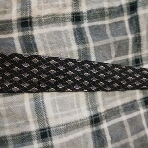 Vintage Black and Blue Geometric Tie